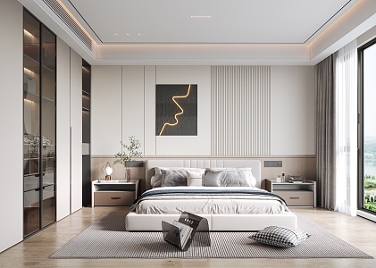 Modern Bedroom 3d model