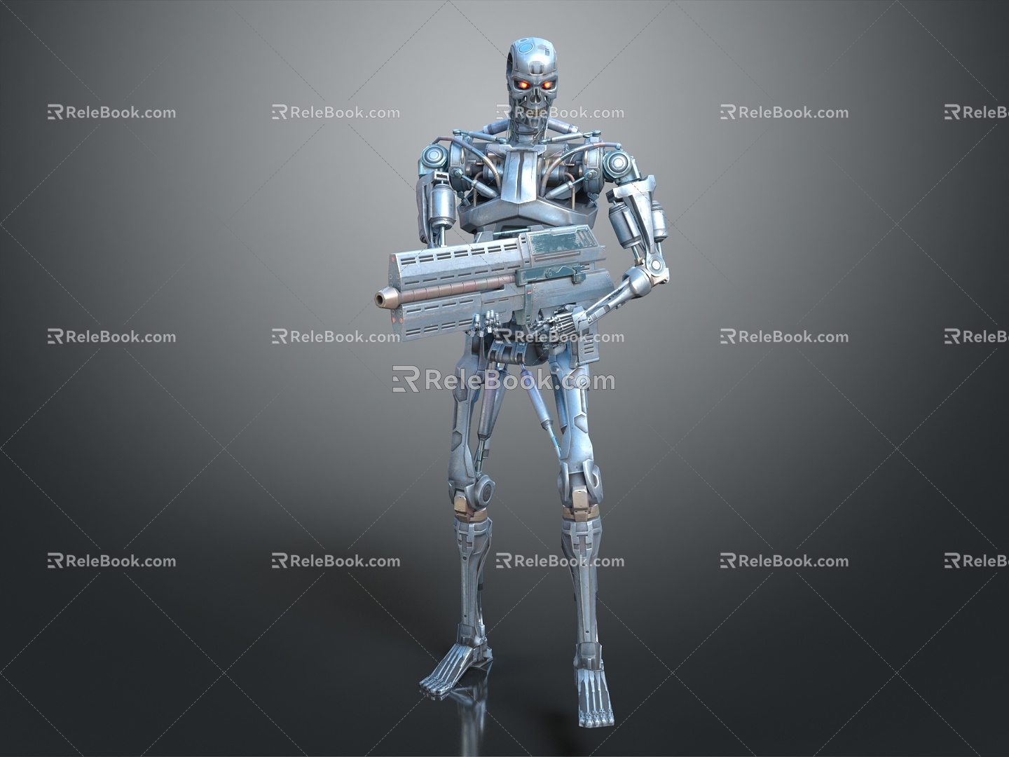 Modern Robot Terminator Robot Mecha Warrior Mecha Soldier model