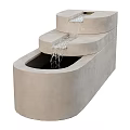 Modern Stone Garden Ornaments With Tiered Fountains And Flowing Water Features
