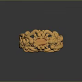 Exquisite Gold Ring With Red Gemstone And Intricate Floral Design Details