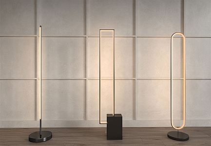 Modern floor lamp floor lamp combination 3d model