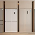 Modern Refrigerators With Various Designs And Colors Showcased In Kitchen