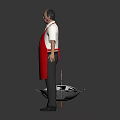 Modern Red Kitchen Apron With White Logo For Cooking And Daily Use