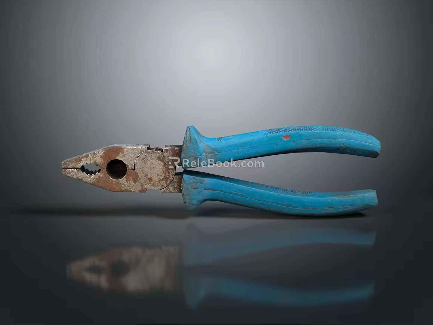 Pipe pliers vise bench vise wrench tool hardware tool processing tool furniture 3d model