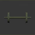 Heavy Duty Green Cast Iron Dumbbell for Home Fitness Exercise Equipment