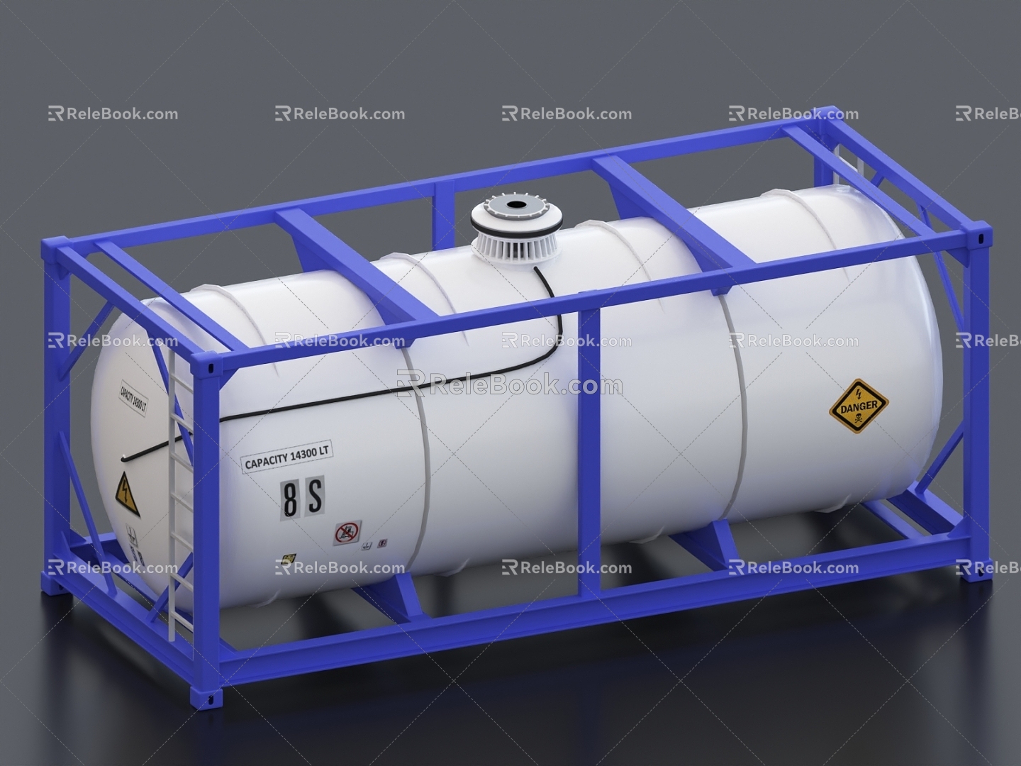 Oil storage tank Chemical tank Industrial tank 3d model