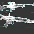 Vintage Rifles With Wooden Stocks Metal Barrels And Sniper Scopes