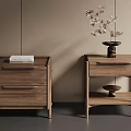 Modern bedside table 3d model