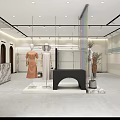 DuoLami Clothing Store Modern Interior With Mannequins And Window Fashion Displays