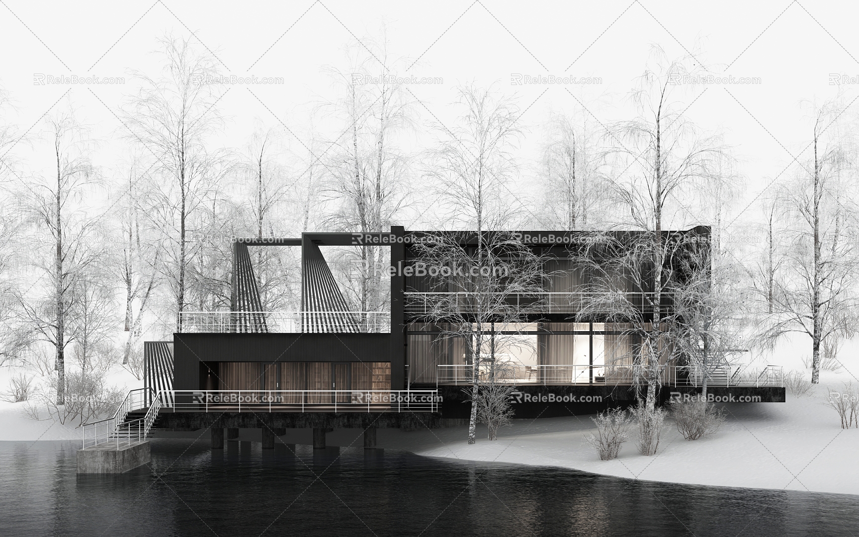 Nordic Villa Villa 3d model