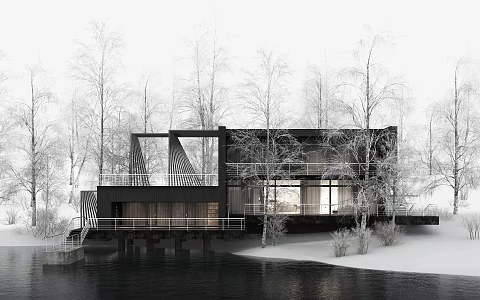 Nordic Villa Villa 3d model