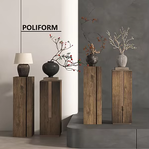 New Chinese-style Vase Flower Art Dried Pot 3d model