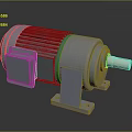 Heavy Duty Industrial Electric Motor With Heat Sink Stable Base And Rotating Shaft