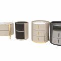 Modern Chest of Drawers With Various Designs Leather Wooden And Metal Accent Details