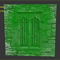 Ancient Stone Wall Featuring Gothic Window With Pointed Arch And Decorative Grilles 3d model