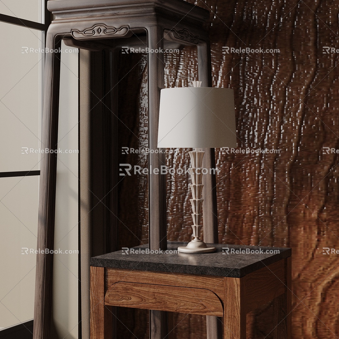 Modern table lamp 3d model