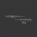 Two Vintage Pistols With Wooden Grips Magazine And Bullets On Dark Surface