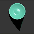 Green Cosmetic Tube With Smooth Surface And Reflection On Black Background