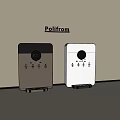 Poliform Modern Electric Appliances Featuring Digital Display Temperature Control Black Gold White Design