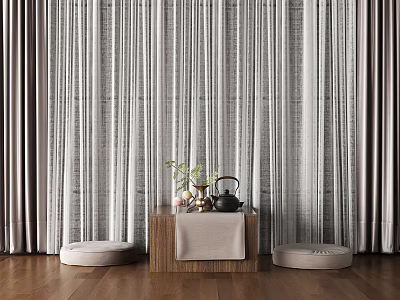 Modern Tea Table and Chair for Two 3d model Modern Tea Table and Chair for Two 3d model