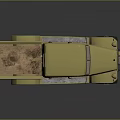 Yellow Vintage Utility Pickup Truck With Off Road Tires