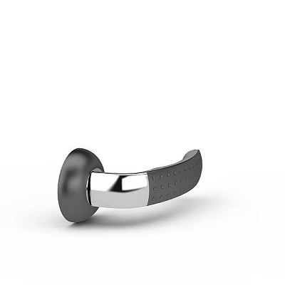 Modern Black And Silver Metal Door Handle With Textured Surface Design 3d model Modern Black And Silver Metal Door Handle With Textured Surface Design 3d model