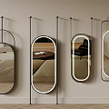 Full-length mirror hanging mirror 3d model