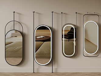 Full-length mirror hanging mirror 3d model