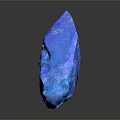 Glossy Blue Wood Stone Material With Reflective Surface And Shiny Appearance