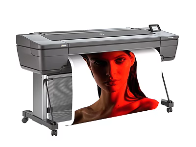 Professional Office Large Format Printer Efficiently Printing High Quality Colorful Portrait for Business 3d model