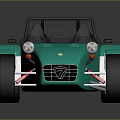 Shiny Teal Convertible Car With Silver Wheels Black Frame On Dark Background Reflection