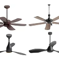 Various Stylish Ceiling Fans With Modern Blade Designs And Colors