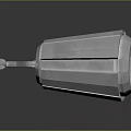 Industrial Metallic Cylindrical Equipment Featuring Hexagonal Structure And Grated Interior