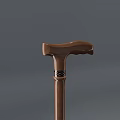 Wooden Handle Walking Cane With Metal Shaft And Anti Slip Rubber Tip