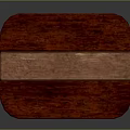 Red Wood Plant Derived Long Strip Natural Decorative Wooden Piece With Smooth Surface