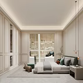 Modern Showroom Interior Featuring Wooden Doors And Product Display Sections