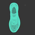 Nike Chunky Sole Sneakers With Black White And Turquoise Color Design And Logo