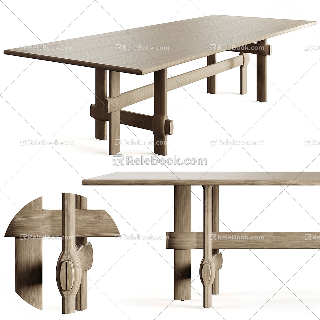 Eight-knot table 3d model