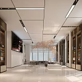 Modern Hall 3d model