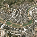 Sichuan Bazhong Bazhong Topography Sichuan Topography Sichuan Planning Bazhong Aerial View Bazhong Map 3d model