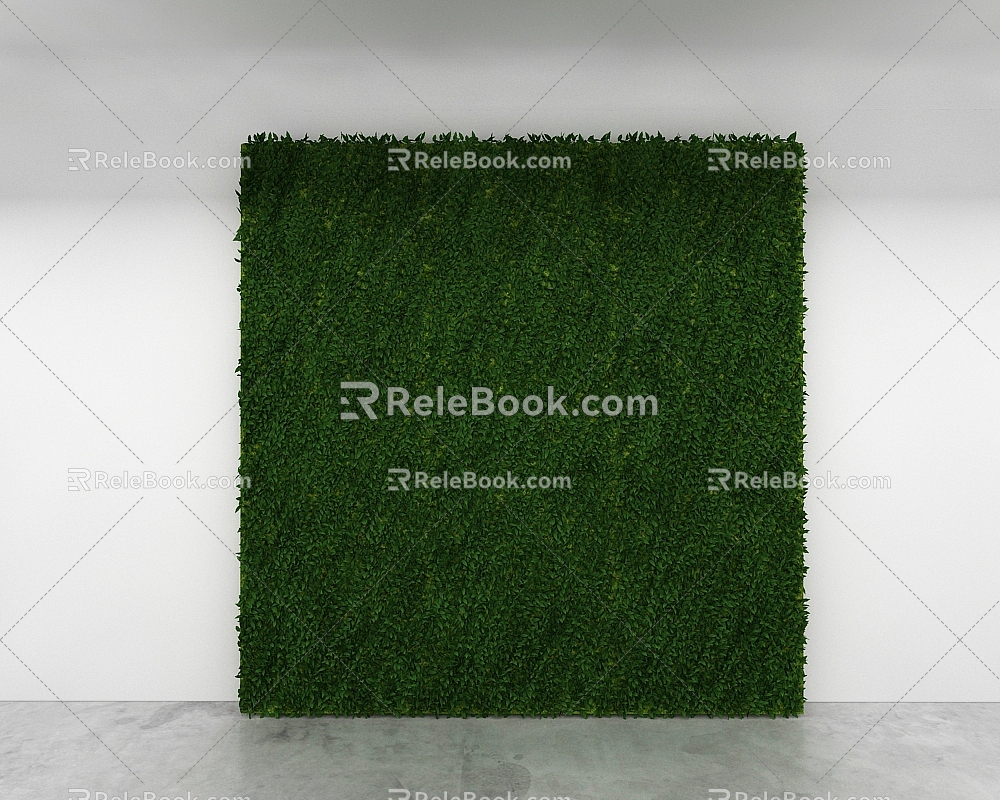 green plant wall model