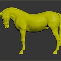 Modern Horse Big Horse Wild Horse Racing 3d model