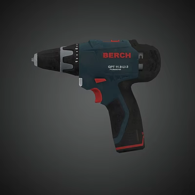 modern electric drill 3d model