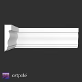 White Decorative Molding For Interior Exterior With Sleek Design And Smooth Surface
