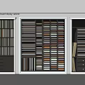 Modern Combined Store Display Cabinets With Multi Tiered Shelves And Organized Storage
