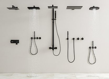 Modern Shower 3d model