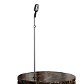 Vintage Microphone Display On Elegant Marble Tabletop In Mall Store