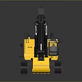 John Deere Yellow Black Crawler Excavator With Heavy Duty Bucket And Tracks