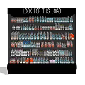 Refrigerator Freezer Display Featuring Look For This Logo And Bottled Drinks 3d model