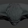 Game and Movie Prehistoric Ape Character Detailed Bust With Expressive Facial Features And Muscular Chest